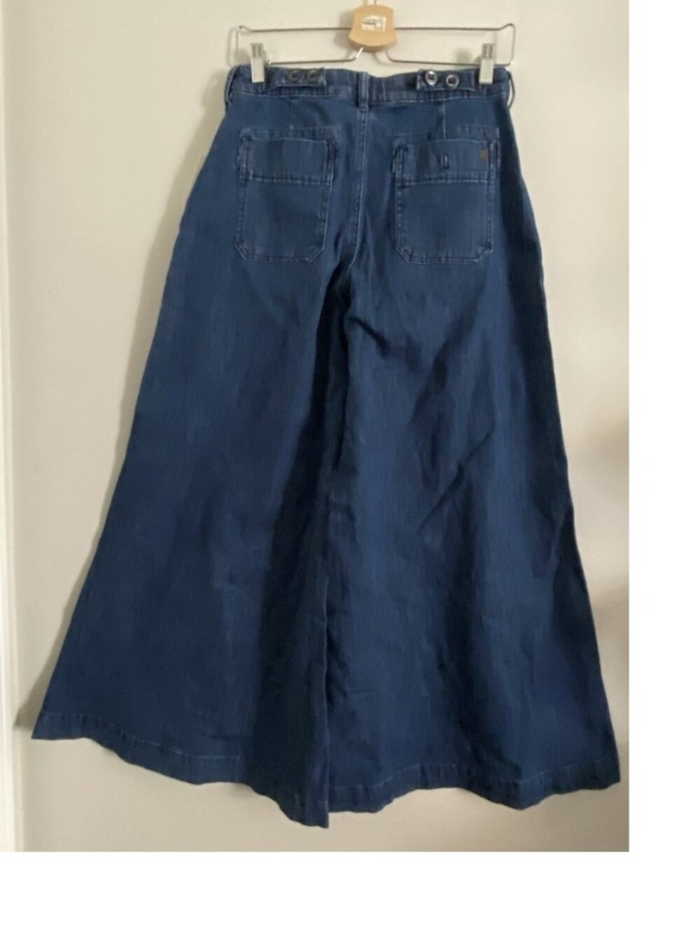 Pilcro High-Rise Wide-Leg Jeans size 26 new with tag dark wash - Picture 4 of 5